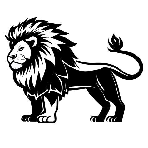 lion clipart black and white|black and white lion images.